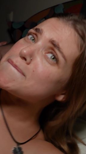 The Stepfather Sneaks Into His Stepdaughter's Room at Night, Fucks Her and Pours Sperm on Her