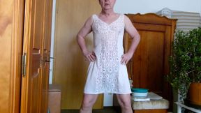 Jerking off in My Stepmother's Petticoat