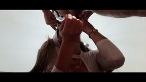 Blonde MILF Blowjob and Sunglasses with Huge Throatpie