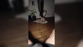 No Hands Big White Cock Sloppy Blowjob POV