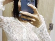 Slutty Indian girl pulls you into the changing room to show her pretty tits