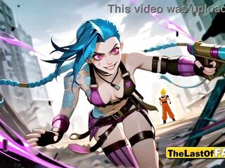 Insane Jinx Rides Goku Raw, Takes It Deep in the Ass & Swallows His Load – Uncensored AI Hentai