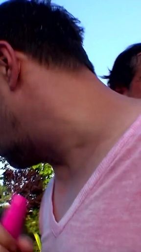 Outdoor DP Threesome Wild Fuck Fest