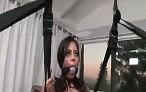 Blonde girls sucks a brunettes boobs