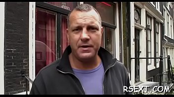 Stunning babe gets drilled hardcore style in amsterdam