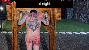 Hardcore Beating and Caning at Night by Two Merciless Dommes