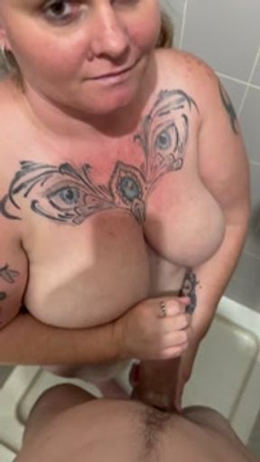 A small HOTEL shower with a big PLAYGROUND