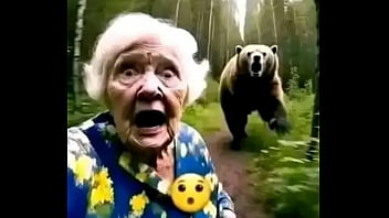 Bear wants to show his secret &quot_plans&quot_ as he chases an elder lady