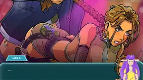 Lara Croft Claims Control Riding Hard with Vibrating Toys Screaming Orgasm