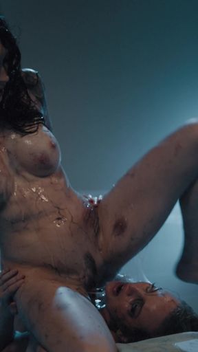 Brunette Lesbian Squirting Slime Sex