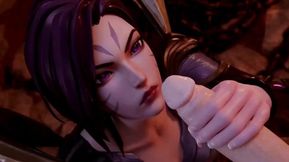 Kaisa Fantasy Action Scene with Two Guys Hardcore Fuck Anime Girl in Futuristic Suit