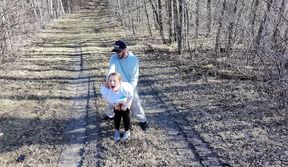 MILF Fucked Outside and Followed by a Drone