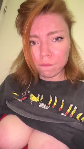 Stunning moment from "In the toilet, the beauty RISKY had an orgasm and showed a SQUIRT!"