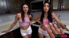 Sassy Vanessa Sky and Kylie Rocket - doggystyle trailer - Bratty Sis