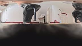 8K VR360 MARTINA shoes POV trampling on human-shaped carpet