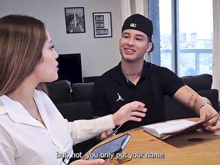 I screw my classmate when we're alone at home - Danner Mendez & Paula Rojas