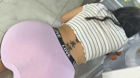 shorts my neighbor and doing the cleaning