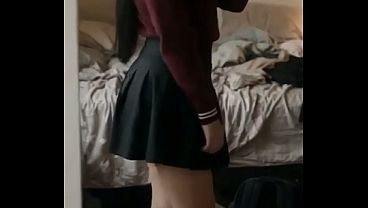 Amateur GF with a big booty gets her tight pussy eaten out