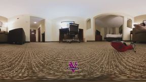 Vicky's assistant has a foot fetish and shrinks himself- VR 360