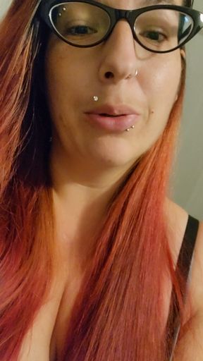 Lets hang my saggy tits in your face