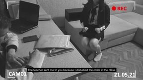 Director spanked a naughty student
