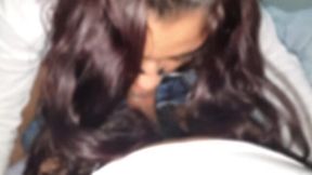 SluttyStudent Bounces Up and Down on Her English Teacher's Hard Dick