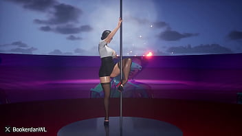 Pole Dance In The Desert [3D Hentai]