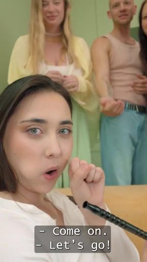 HUNT4K. Deep throat when her boyfriend is next door   Clip 1