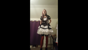 Maid slut striptease