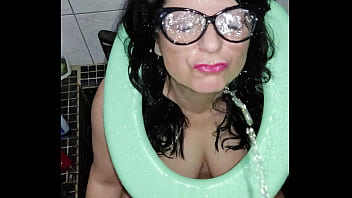 Piss and cum drinking in shower