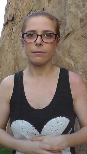 Penny Pax Busted Outdoors Tresspassing Gives BJ!