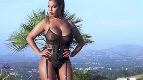 BBC threesome with blonde milf with big fake tits