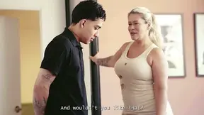 Caught cheating stepmother makes a deal to keep her secret from getting out to the family
