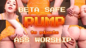 👾 BETA-SAFE Ass Worship - Thong Under Lace Lingerie Dress 👾 (Natural Ass, Bubble Butt, Stretch Marks, Spreading, Twerking, Pixelation, Denial)