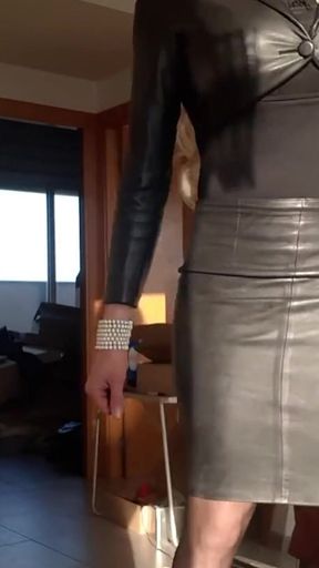 Very Excited Leather Blonde