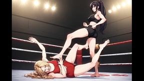 Female Wrestling Confessions #39B: My Tickling Triumph in the Ring (Animated)