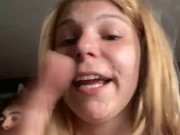Amateur couple having sex live on webcam - Facial cumshot