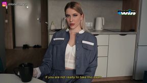 The Teacher Fucks A Young Student and Lets It Down On her Face! I Sold My Pussy For A Good Mark!