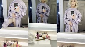 post op hot blonde trans woman