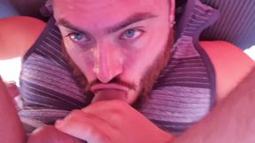 Self Facial On My Truck, Sucking My Own Balls &amp; Cock