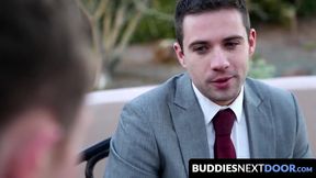BuddiesNextDoor.com - Office dudes Dylan and Marki party hard with an intense anal fu