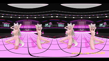 VR180 mmd FuwaMoco nude Dance 3d hololive Hentai