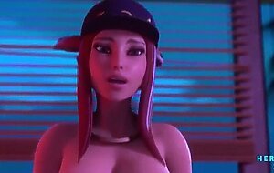 Hot akali kda with huge tits gets fucked league of legend (heracles3dx)