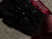 Teasing my BWC and cumming on my briefs