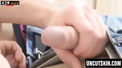 Three's Company But One Needs A Good Fucking! anal threesome with rough sex action between two hot twinks and one sexy guy who loves to dominate them in bed while they are tied up and fucked hard until orgasmic