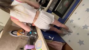 teens for vip: cooking the diner or my stepdad who just unlocked my virginity
