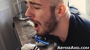 Hairy David Luca had anal prolapse after getting his ass drilled by jock Pierre Rubberax