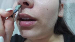 My Giantess Stepsister Puts Tiny Stepbrother in Her Nose as Punishment and Plays with Him