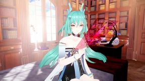 Aether Gazer Osiris Missionary Sex Hentai Mmd 3D Clear Blue Hair Color Edit Smixix