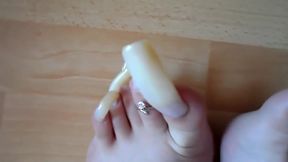 Long Clear Toenails